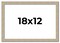 18x12 Thin Barnwood Picture Frame with UV-Resistant Acrylic & Acid Free Backing, Available in 2 Paint Finishes - Grey and Black